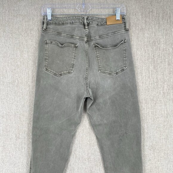 Dear John Button Fly Stella Super High Rise Crop Jeans Stretch‎ Faded - Picture 7 of 14